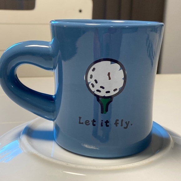 Life Is Good Other - Life is Good Coffee Mug “Let It Fly” Golf Theme